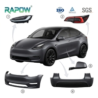 Pièces de carrosserie pour Tesla Model Y 2020+ RAPOW Factory : Phare, Pare-chocs, Aile, Capot, Feu arrière, Porte