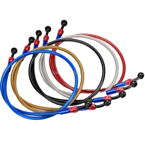 Manguera de Freno AN3 de Acero Inoxidable con Revestimiento de PTFE, Manguera de Freno Trenzada de Acero Inoxidable con Forro de PTFE para Honda, <span class=keywords><strong>Yamaha</strong></span>, Suzuki - Product Image 3