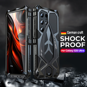 เคสโทรศัพท์กันกระแทกปี 2025 ผลิตจากโลหะผสมอะลูมิเนียม พร้อมกระจกกันรอยหน้าจอ สำหรับ <span class=keywords><strong>Samsung</strong></span> S25 S24 <span class=keywords><strong>S23</strong></span> Ultra Plus พร้อมสกรู - Product Image 2