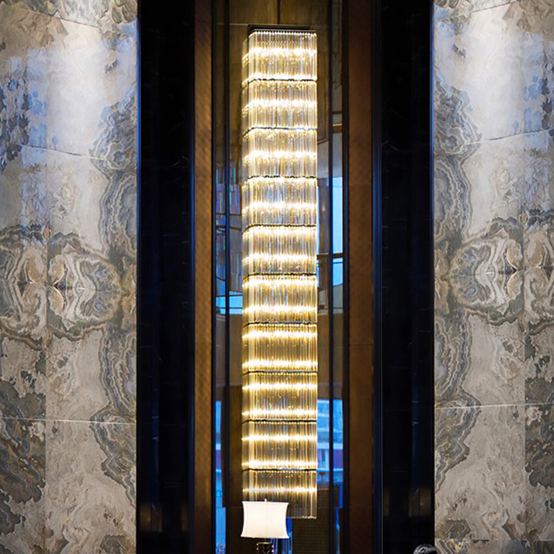 Освещение лестницы, современный модный квадратный настенный светильник, комнатный светодиодный настенный светильник для спальни