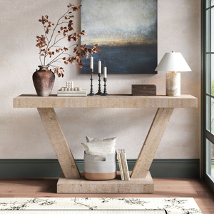 Banco de Entrada de Madera Envejecida de 60 Pulgadas, Mueble de Almacenamiento de Madera Maciza con Chapa, Diseño Rústico Ancho para Pasillo - Product Image 1