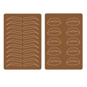 自有品牌双面Ombre粉末纹身练习假皮肤硅胶微刀片纳米发夹皮肤 - Product Image 1