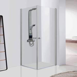 Coin de porte de <span class=keywords><strong>douche</strong></span> carré moderne en verre sans cadre <span class=keywords><strong>Cabine</strong></span> de <span class=keywords><strong>douche</strong></span> transparente - Product Image 3