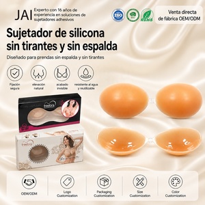 <span class=keywords><strong>Sujetador</strong></span> <span class=keywords><strong>de</strong></span> Silicona Adhesivo Invisible, Impermeable y Resistente al Sudor, con Efecto Push-Up y sin Tirantes, para Espalda Descubierta - Product Image 1