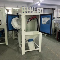 Machine de sablage rotative entièrement automatique à tambour, cabine de sablage automatisée pour boulons, ressorts et écrous