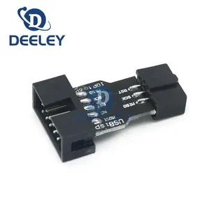 10Pin 6PiN standart 10 Pin 6 Pin adaptör panosu ATMEL STK500 AVRISP USBASP iss arayüzü dönüştürücü AVR için dönüştürmek