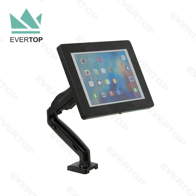 LST08 Countertop Heavy-Duty Articulating Tablet Security Table Mount Arm Rotate Swivel Tablet Arm Table Mount VESA Tablet Mount