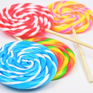 Caramelos Duros al por Mayor con Sabores de Frutas, Dulces Halal, Piruletas Coloridas con Diseño de Arcoíris - Product Image 2