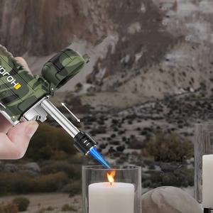 Briquet torche en métal étanche IP56 de haute qualité briquet à gaz <span class=keywords><strong>flexible</strong></span> rempli de <span class=keywords><strong>butane</strong></span> pour cigarettes cigares de barbecue pour le camping - Product Image 4