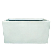 Grand Pot de Fleurs Personnalisé en Ciment Blanc pour Maison et Jardin, Jardinières d'Extérieur en Gros pour Fleurs et Plantes