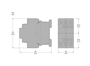 Contactor Original LC1D258E7, TeSys Deca, 4P(2NO+2NC), AC-1, =440V, 40A, Bobina de 48V CA 50/60Hz, Terminal de Tornillo - Product Image 4