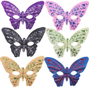 Halloween Cosplay Bar Party Funny Dance Adult Makeup Butterfly Eye Mask