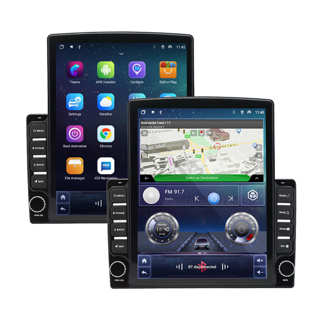 TS18 9.7 Inch Tesla-Style Car Multimedia System Android Car Stereo Video Player with GPS and CarPlay 4G LTE DSP Autoradio