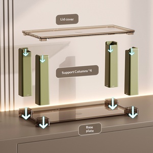 Portabicchieri da Scrivania a Due Livelli in Plastica - Multifunzionale per Ufficio e Casa - Product Image 4