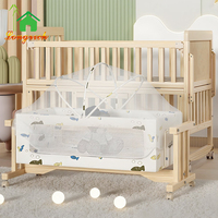 Lit Bébé en Bois au Design Moderne avec Table à Langer Co-Dodo, Lit pour Bébé Allongé de Couleur Originale pour Chambre ou Usage Scolaire