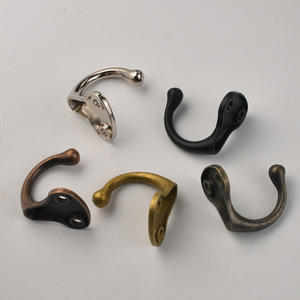 European Style Wall Mounted <b>Coat</b> <b>Hooks</b> <b>Single</b> <b>Hook</b> Cast Iron Antique Bronze Black Silver Bathroom Wardrobe Use - Product Image 3
