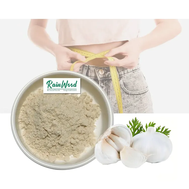 Rainwood-extracto de ajo de grado alimenticio, precio a granel, Allium Sativum L, extracto de ajo 1% 5%, alicina en polvo con envío rápido