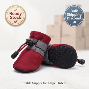Scarpe per Cani in Tessuto Morbido, Impermeabili, Antiscivolo, Calde e Resistenti all'Usura - Stile Casual con Motivo Decorativo a Tinta Unita per Tutte <span class=keywords><strong>le</strong></span> Stagioni - Product Image 2