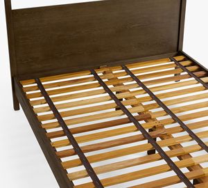 Cama de Madera Maciza de Estilo Rústico Francés con Cuatro Postes, Estructura de Cama de Madera Tallada a Mano de Estilo Vintage para Muebles de Dormitorio - Product Image 6