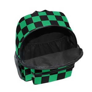 Sac à dos pour enfants personnalisé, nouvelle mode, imprimé à carreaux verts, sac à dos imperméable pour l'école primaire, sacs d'école antivol - Product Image 5