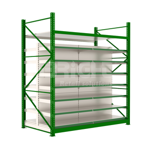 Rayonnage à usage moyen de gondole pour le stockage de magasin de détail et d'entrepôt Supports d'atelier en métal de taille personnalisée - Product Image 1