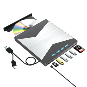 <span class=keywords><strong>Lecteur</strong></span> de <span class=keywords><strong>CD</strong></span>/DVD <span class=keywords><strong>externe</strong></span> pour ordinateur portable <span class=keywords><strong>Lecteur</strong></span> de DVD pour ordinateur portable 8 en 1 <span class=keywords><strong>Graveur</strong></span> de <span class=keywords><strong>CD</strong></span> ultra-fin avec 4 ports USB et 2 emplacements pour cartes TF/SD - Product Image 1