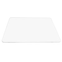 Napperon rond en acrylique vierge transparent pour table à manger personnalisée