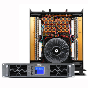 Good Quality 2U 4*1200W Power <strong>Amplifier</strong> <strong>LCD</strong> <strong>Display</strong> High Power Class H Stereo Output 4 Channel Professional <strong>Amplifier</strong> - Product Image 1