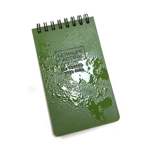 Kunden spezifischer Allwetter-Notizblock Wasserdichtes Steinpapier-Notizbuch Taschen format Top Spiral Allwetter-Notizbuch
