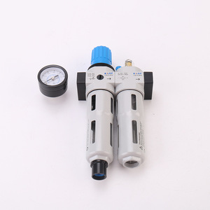 Filtre à air double unité Festo Frc 1 4, régulateur de pression, séparateur d'huile et d'eau, pièces pneumatiques - Product Image 1