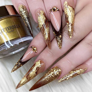 12 Grille Mixte Holographique Poudre Nail Décoration Gel Polonais Cassé Paillette Nail Glitter Irrégulier Miroir Nail Flakes 2D - Product Image 6