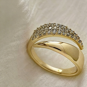 Anello Aperto Regolabile per Donne, Gioiello Minimalista alla Moda - Product Image 4
