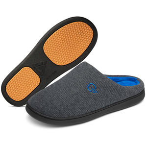 Zapatillas de casa cálidas de algodón de espuma viscoelástica de ante para interiores, Unisex, en Stock - Product Image 1
