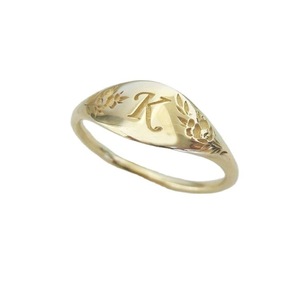 Women's Fashion Letter K <b>Ring</b> Gold Geometric Punk Style Simple Jewelry Gift - Product Image 3