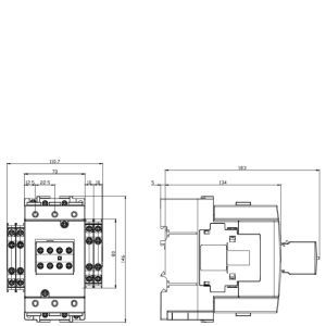 Contactor Magnético de CA de 220V, 3 Polos, para Riel DIN, Interruptor de Automatización Industrial para Circuito Principal, Control de Motor de CA 3RT7046-1AN20 - Product Image 2