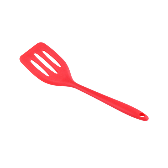 Cooking Utensil Heat Resistant Versatile Ble Non-stick Slotted Durable Solid Silicone Turner Spatula