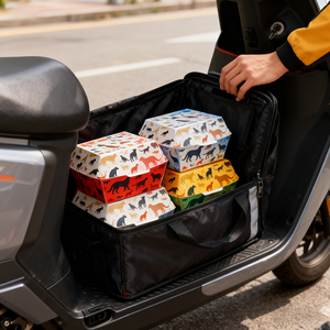 Groothandel milieuvriendelijke voedselveilige brandwerende ambachtelijke papieren moderne afhaalkartonnen dozen met aangepast logo en offset- en UV-druk - Product Image 3