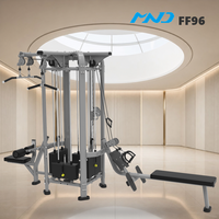 Équipement de musculation professionnel à 4 stations avec sélection de charges MND Fitness pour salle de sport d'hôtel à Dubaï, durable