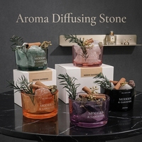 Diffuseur d'arômes en pierre de cristal poli de haute qualité avec huile essentielle, sans feu, sûr, pour la décoration intérieure et la table de chevet
