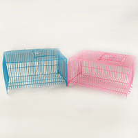 Cage respirante en acier inoxydable pour lapin et hamster avec un design de coussin semi-circulaire pour petits animaux