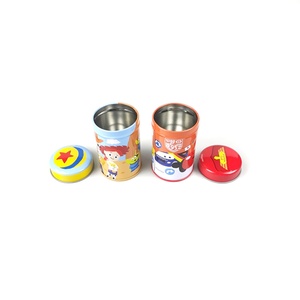 Boîte en métal ronde personnalisée avec couvercle pour le stockage du thé et des collations, vente en gros, design mignon, emballage direct d'usine - Product Image 2