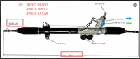 AVITAER 49001-JR800 49001-JR810 LHD Dirección Asistida Hidráulica para Nissan Navara D40 Frontier