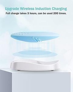 New Design Wireless Waterproof Silicone <b>Electric</b> Facial Cleanser Whitening Skin Rejuvenation Features Hand Held Facial Brush - Product Image 2