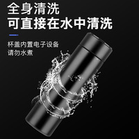Bouteille d'Eau Intelligente 500 ml en Acier Inoxydable, Gourde Isotherme Sous Vide avec Rappel, Affichage Digital LED de la Température