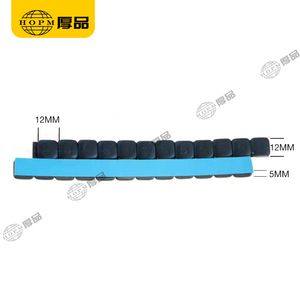 Oto yedek parçaları araba aksesuarı 5g * 12 adet yuvarlak-açılı Fe sopa-on tekerlek denge ağırlığı püskürtme siyah yapışkan tekerlek ağırlıkları - Product Image 2