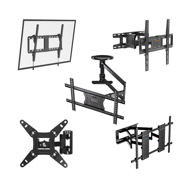 Max VESA 400*400mm 600*400mm 900*600mm Universal Full Motion Wall Bracket Adjustable Flip Down TV Mount