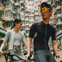 Maillot de Ciclismo Corto para Hombre RESEARCH, Cortavientos, Transpirable, de Secado Rápido, para Primavera/Verano, para Ciclismo de Carretera y Montaña, OEM