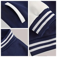 Logo personnalisable OEM 65% coton 35% polyester doux respirant veste de baseball pour hommes décontracté sweats en éponge française