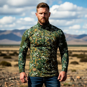 Combinaison de chasse camouflage - Tissu en maille respirant et motif camouflage numérique pour paintball, randonnée et jeux tactiques - Best Seller - Product Image 2