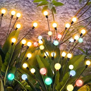 Outdoor Solar Pathway Light fuochi d'artificio impermeabili 6/8/10 teste led Solar Garden Light Powered Firefly Lamp Starburst Solar Light